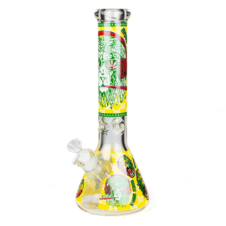Glow in the Dark Water Pipe with Lion Design - Variant E