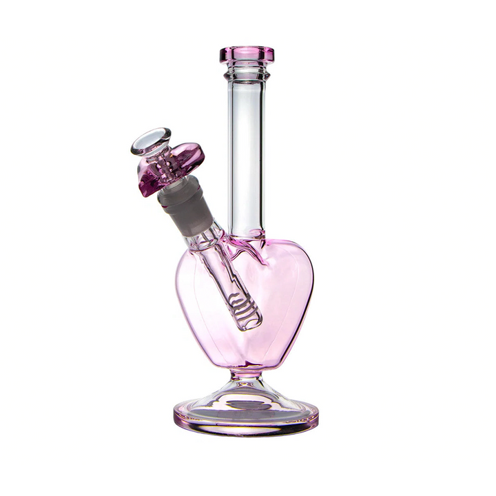 Valentine Pink Heart Shaped Bong - PILOTDAIRY