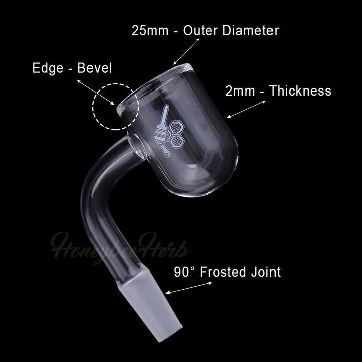 Honey Bevel Banger Bowl for Dab Rig - PILOTDIARY