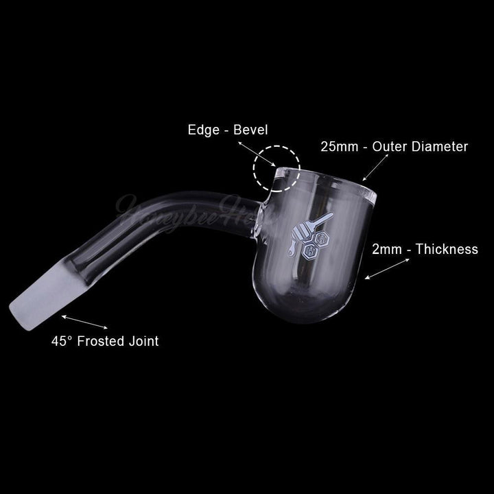 Honey Bevel Dab Rig Bowl Piece - PILOTDIARY