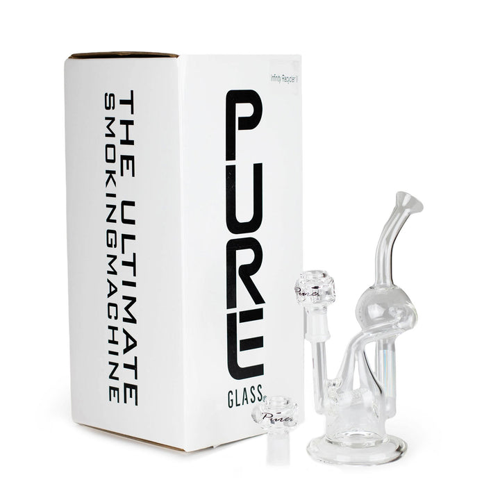8" Infinity Recycler Double Perc Bong - pilotdiary