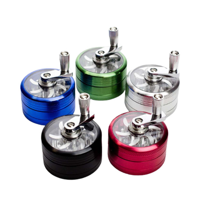 Infyniti 3-Part Aluminum Herb Grinder with Handle