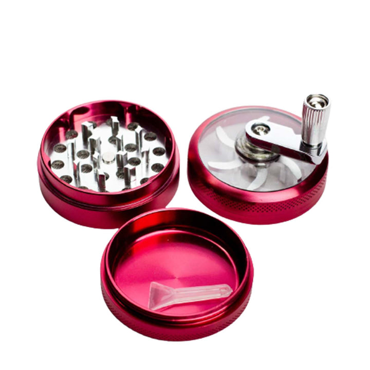 Infyniti 3-Part Aluminum Herb Grinder with Handle