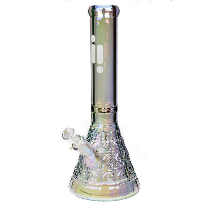 Infyniti Iridescent Embossed Diamond Glass Bong - PILOTDIARY