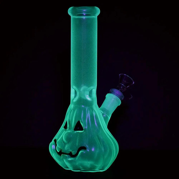 Jack-O-Lantern Glow In Dark Bong