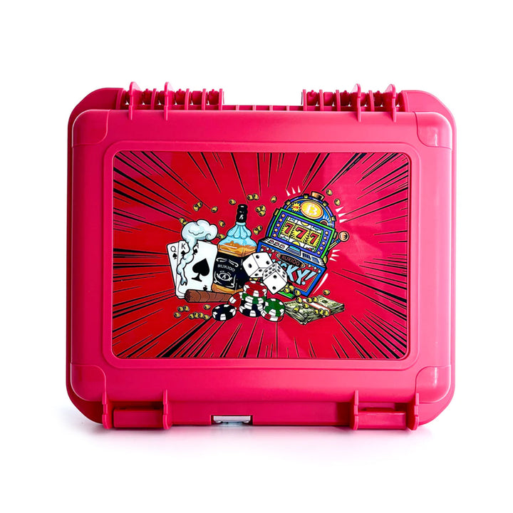 Jackpot Pink Electric Lamp Bong Kit Case