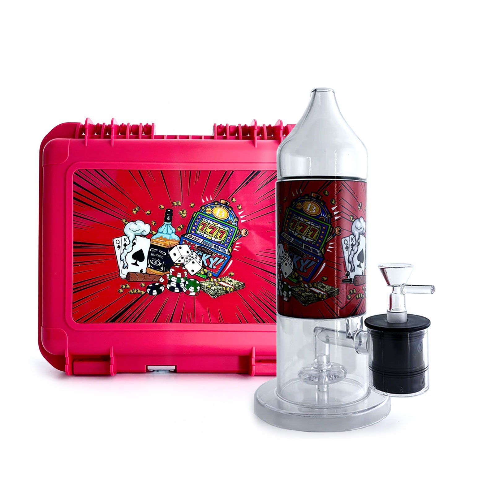 Jackpot Kit Jackpot Pink Electric Lamp Bong Kit with Carrying Case – PILOTDIARY