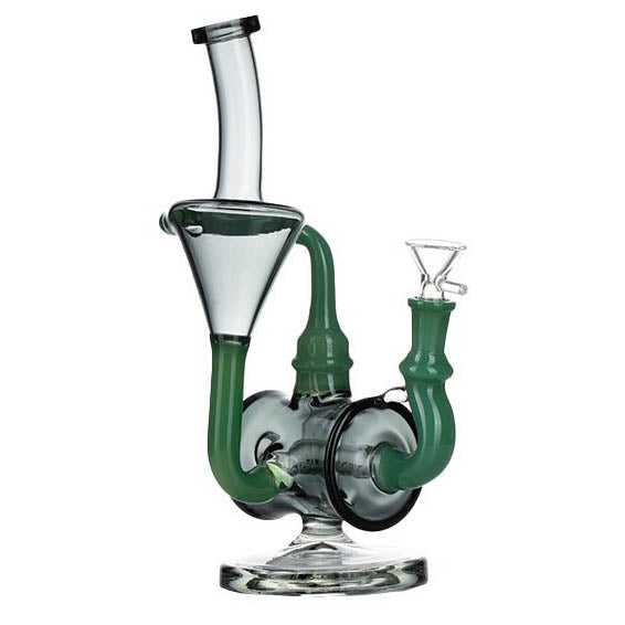 Jade Green Tecycler Glass Bong - pilotdiary