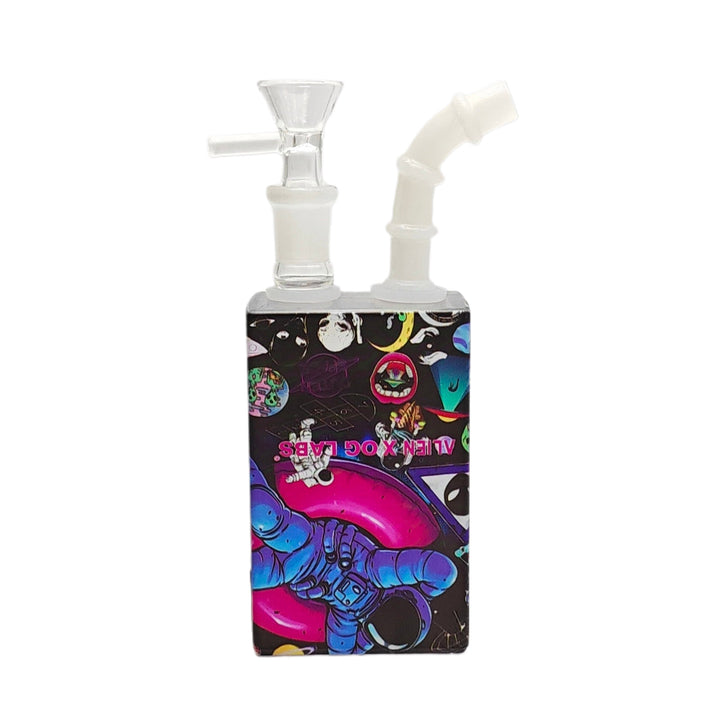 juice box vape with straw Juice Box Bong 7.5-inch, Pink Glass Bong