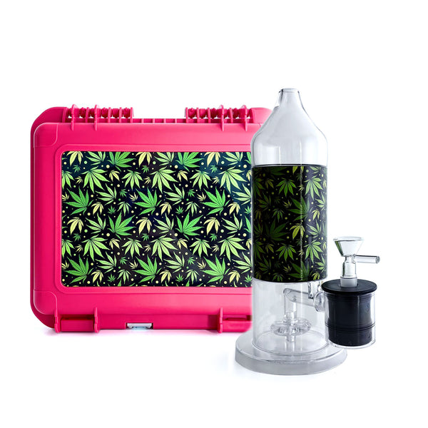 Leaf Design Electric Lamp Acrylic Bong Set