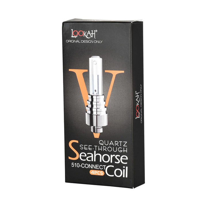 Lookah Seahorse Quartz See-Through Coil 4 Pack