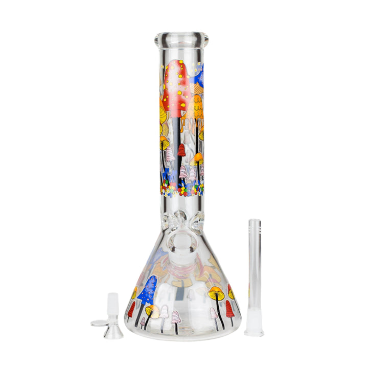 14" Magic Mushroom Glass Bong - pilotdiary