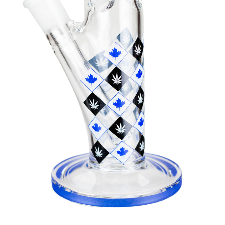 10" Maple Leaf Straight Tube Glass Bong - pilotdiary