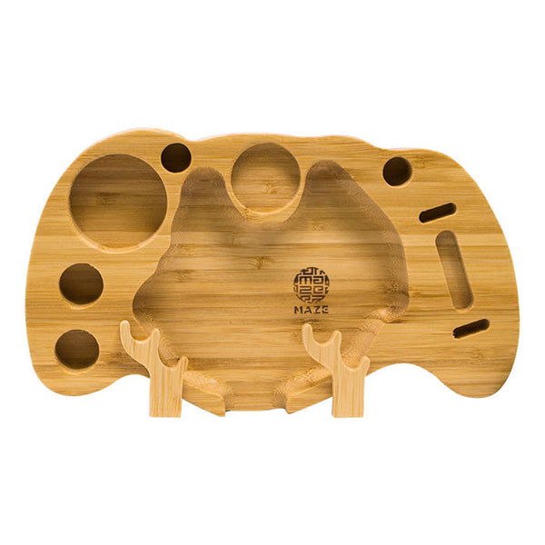 Maze Angular Bamboo Rolling Tray - PILOTDIARY