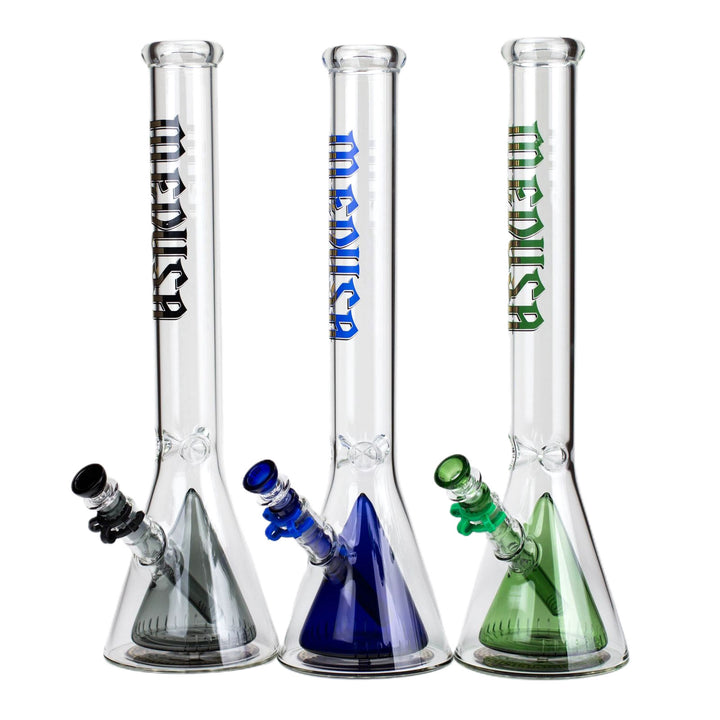 Medusa 18" Glass Beaker Bong with Cone Perc - pilotdiary