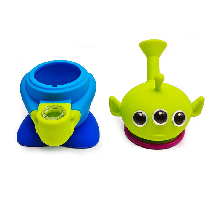 Mini Alien Silicone Water Pipe 5" - pilotdiary