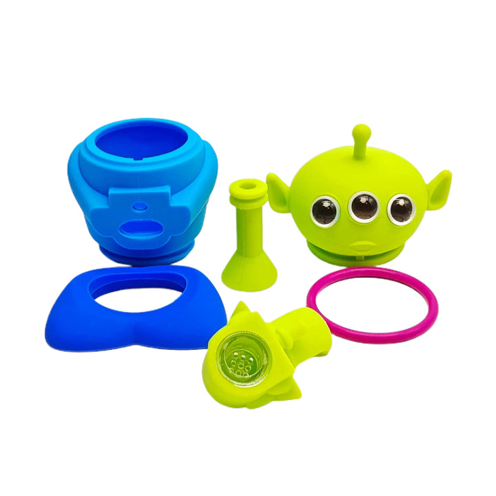 Mini Alien Silicone Water Pipe 5" - pilotdiary