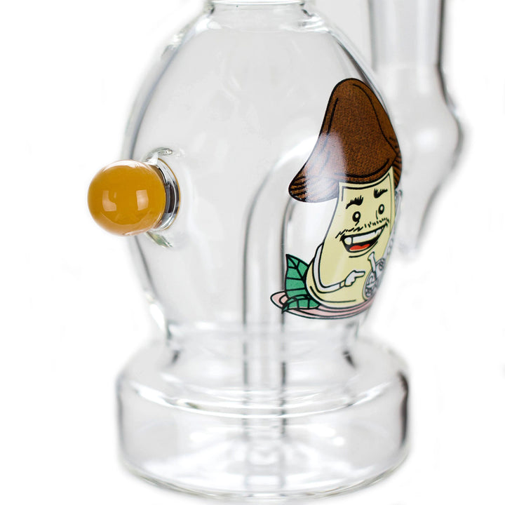 Mini Cartoon Print Glass Water Pipe - pilotdiary