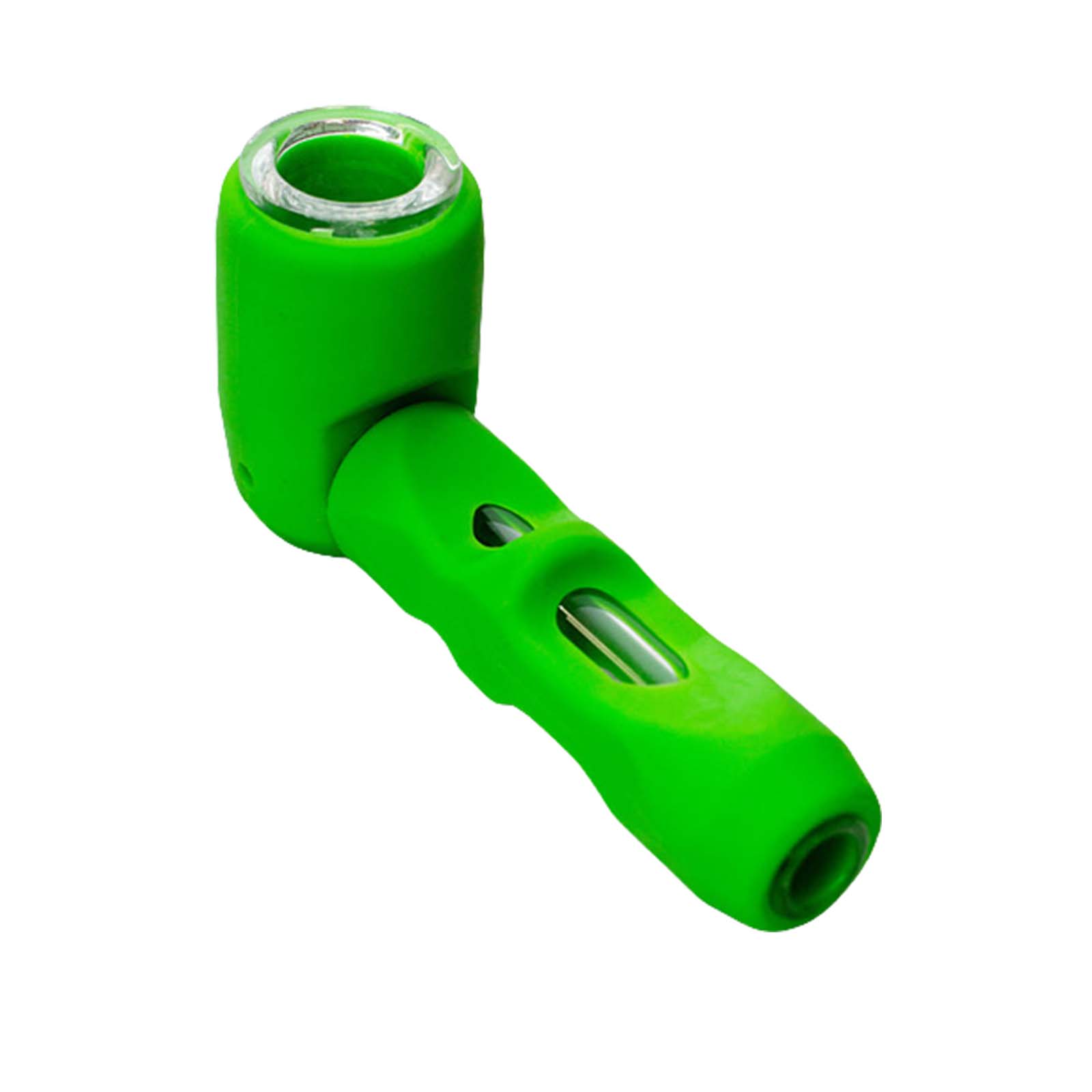 Multi-Hole Glass Bowl Silicone Hand Pipe
