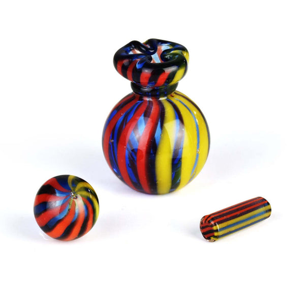 Multi-Striped Terp Slurper Set - 3Pcs