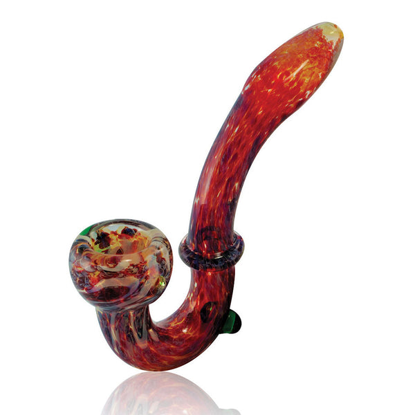 Multi-color Frit Sherlock Pipe