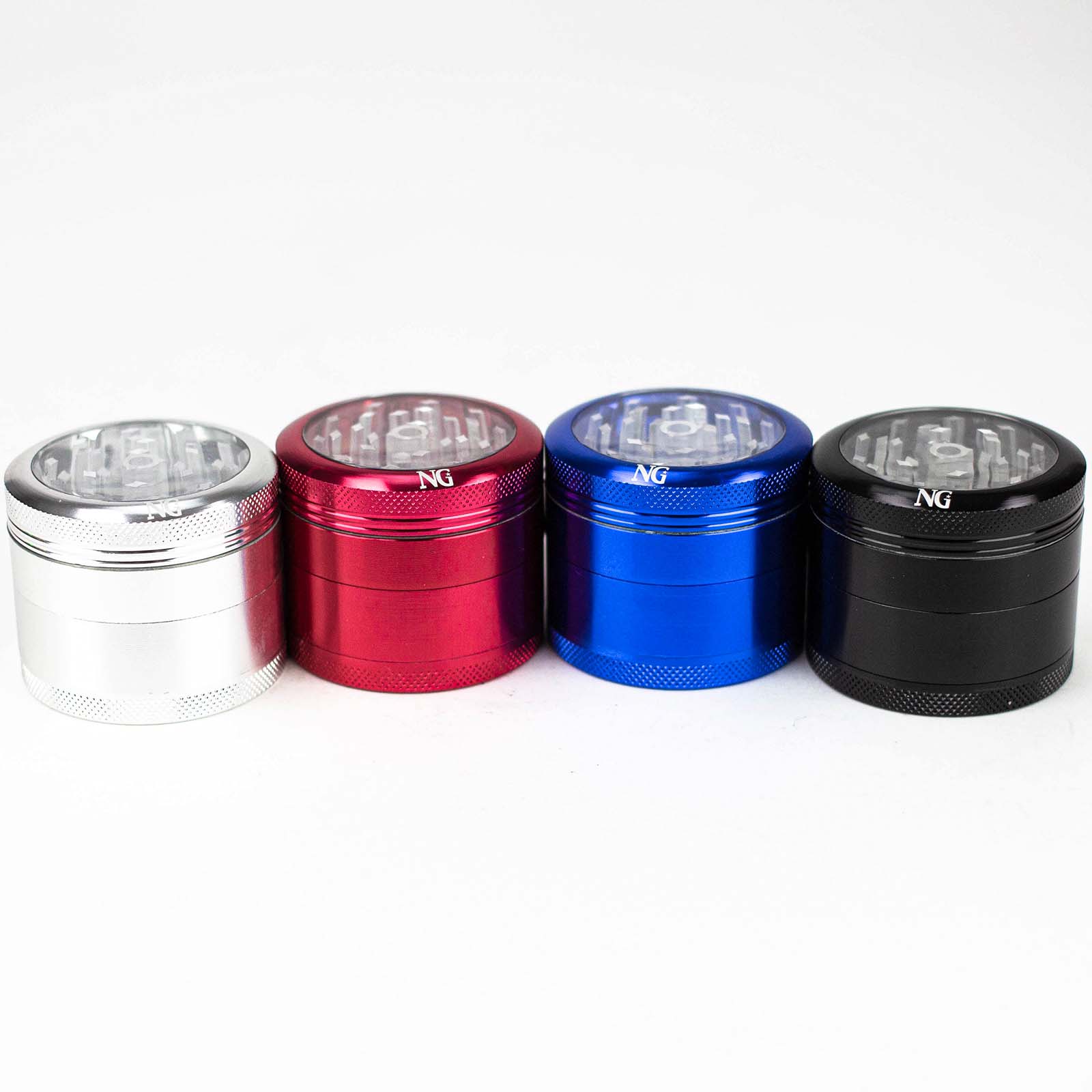 NG 4 Piece Aluminum Grinder with Window PILOTDIARY