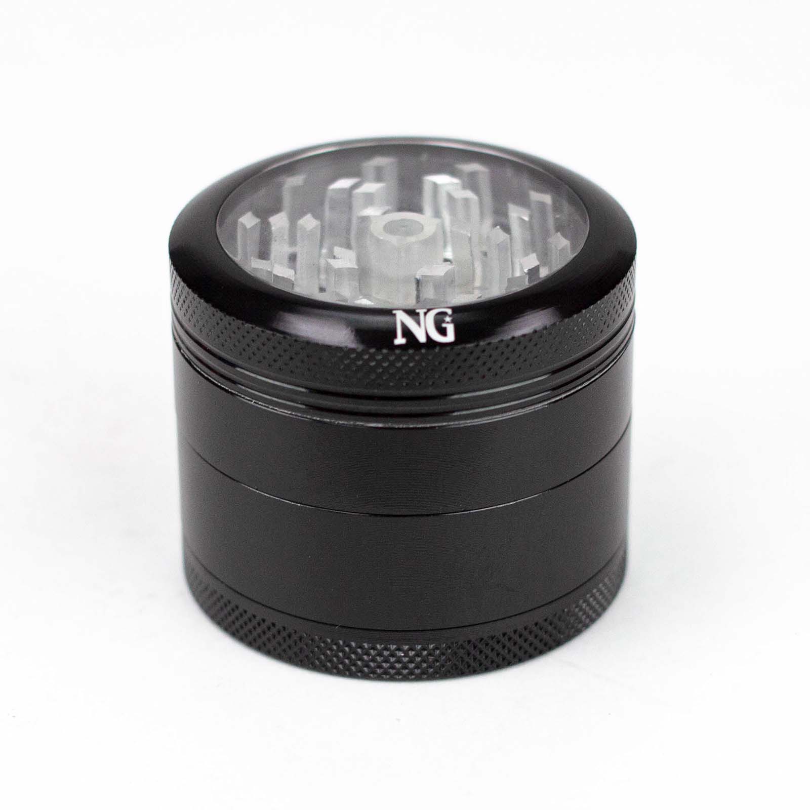 NG 4 Piece Aluminum Grinder with Window PILOTDIARY