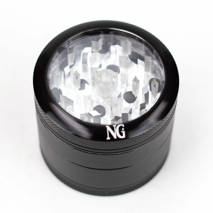 NG 4 Piece Aluminum Grinder with Window PILOTDIARY