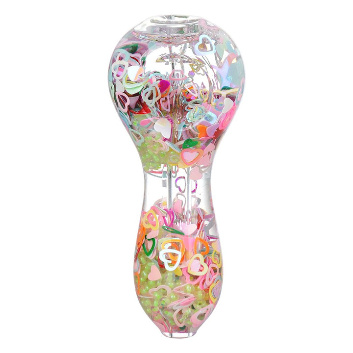 Pastel Paradise Glow Beads Glycerin Hand Pipe - PILOTDIARY