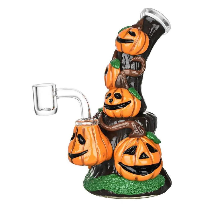 Piled Up Pumpkin Patch Enamel on Dab Rig