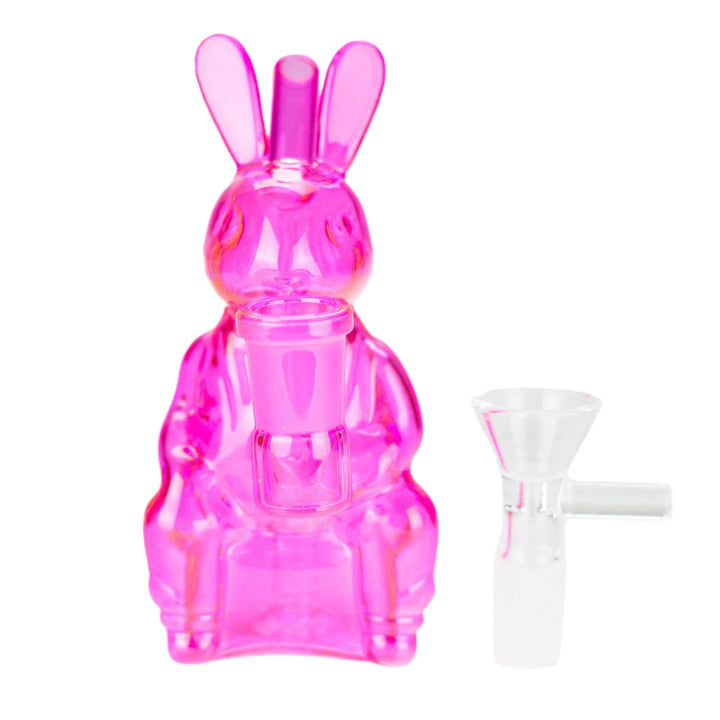 6″ Pink Bunny Soft Glass Water Bong - pilotdiary