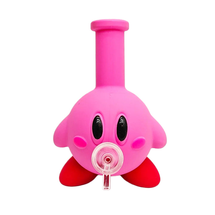 Pink Kirby Silicone Water Bong 6" - PILOTDIARY