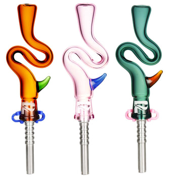 Pulsar Bendy Dab Straw with Horn 5.75"