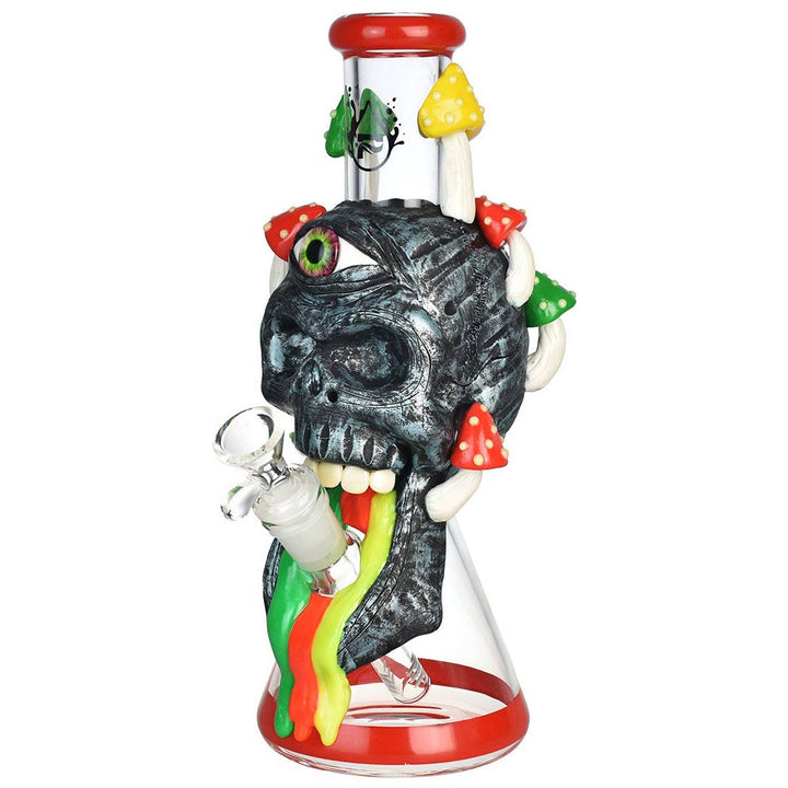 Pulsar Rainbow Puking Glass Skull Beaker Bong - PILOTDIARY