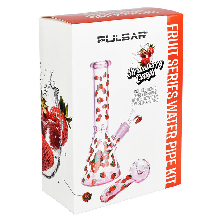 Pulsar Strawberry Bong & Herb Pipe Glow Duo - PILOTDIARY