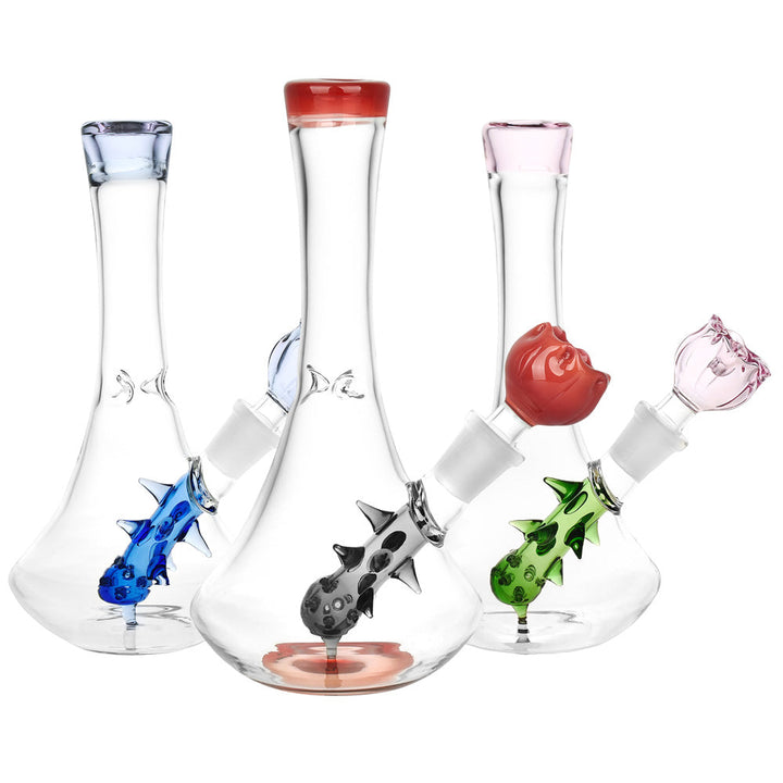 Radical Rose Beaker Water Pipe - inhalco