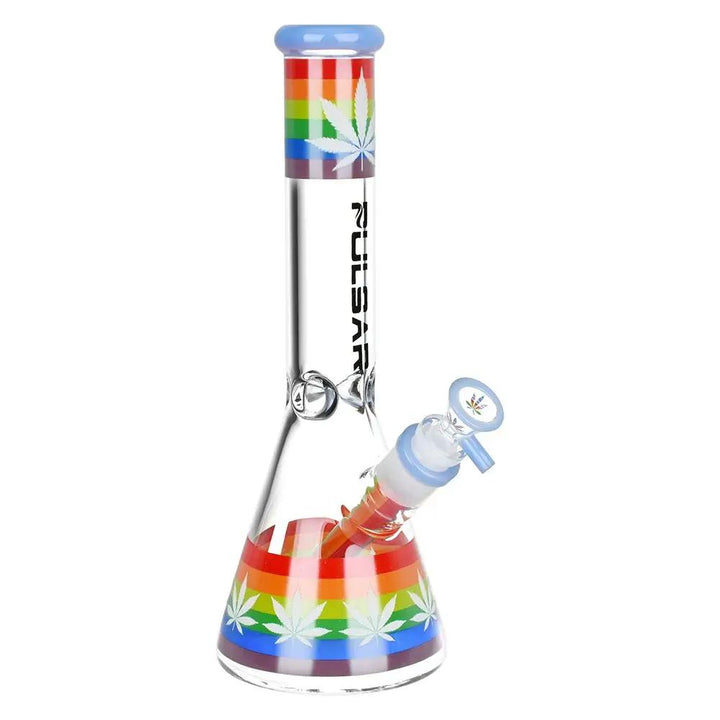 Rainbow Pride Glowing Bong Beaker 