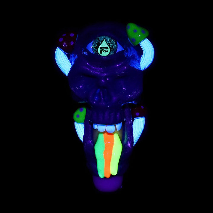 Rainbow Puking Skull Spoon Pipe - PILOTDIARY