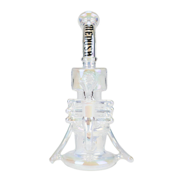 12" Recycler Iridescent Glass Water Bong - pilotdiary