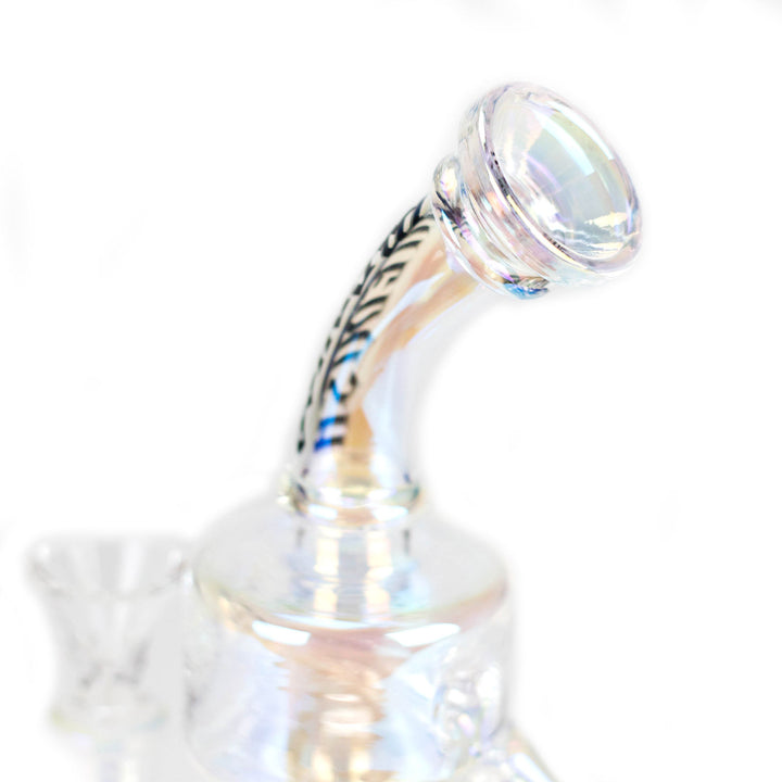12" Recycler Iridescent Glass Water Bong - pilotdiary