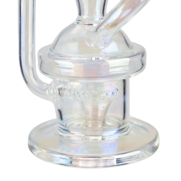 Recycler-Style Iridescent Glass Bong 12"  - pilotdiary