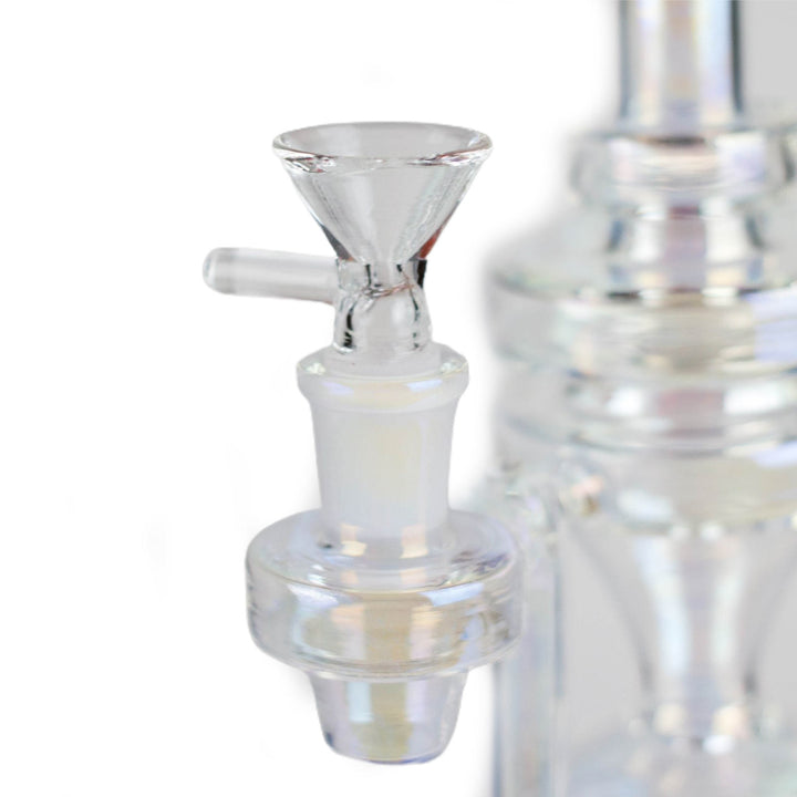 Recycler-Style Iridescent Glass Bong 12"  - pilotdiary