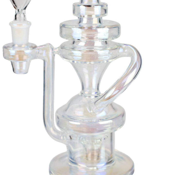 Recycler-Style Iridescent Glass Bong 12"  - pilotdiary