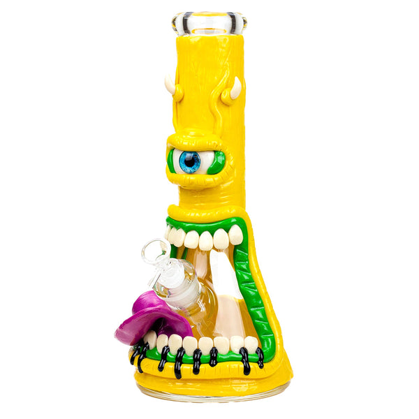 12.5" Resin 3D Artwork Glass Beaker Bong