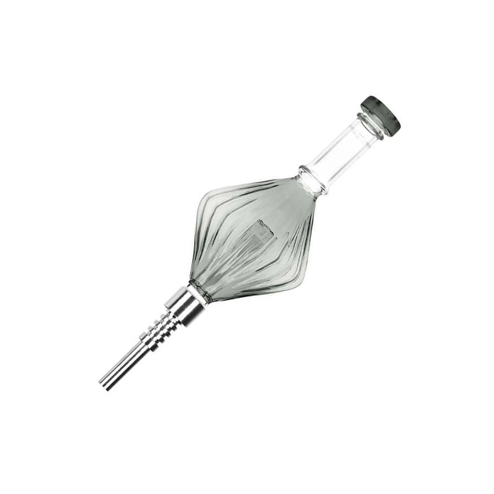 Retro Art Deco Diamond Bubbler Dab Straw Glass - PILOTDIARY