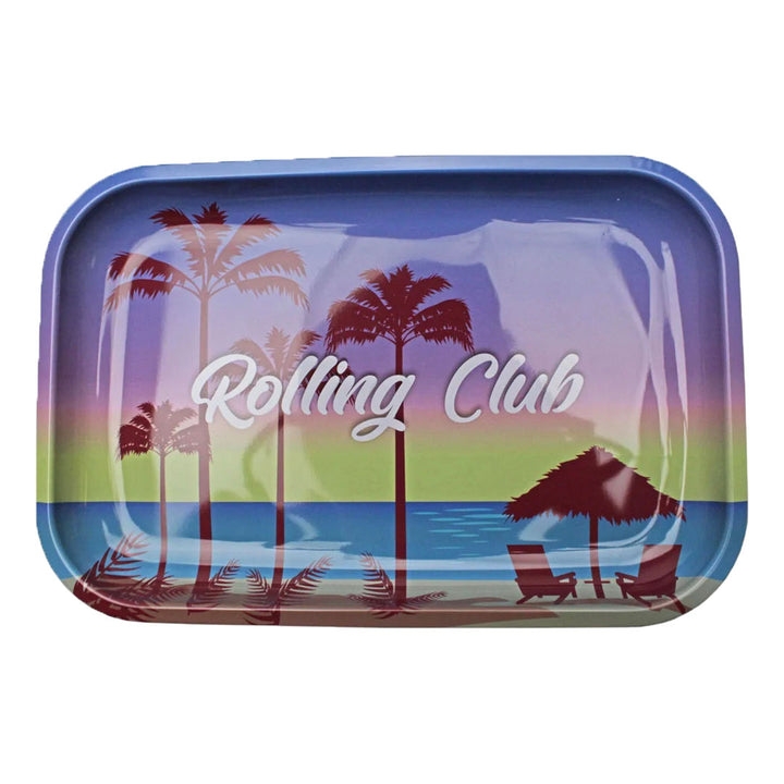 Rolling Club Medium Metal Rolling Tray - pilotdiary