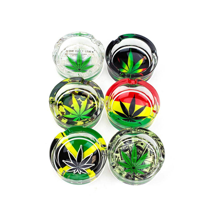 Round Glass Ashtray 6PCS