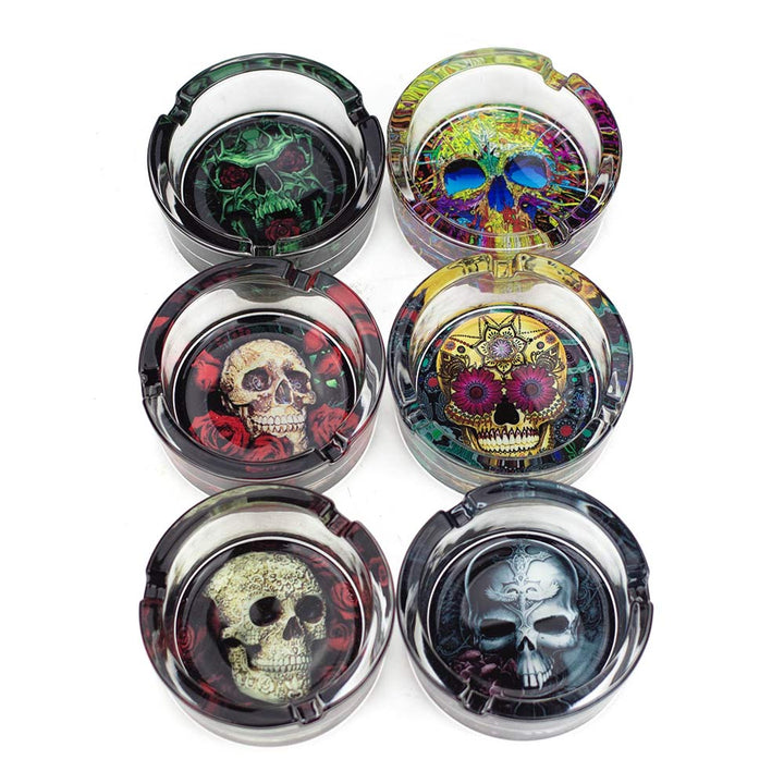 Round Glass Ashtray 6PCS