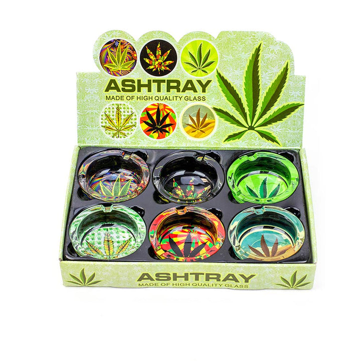 Round Glass Ashtray 6PCS