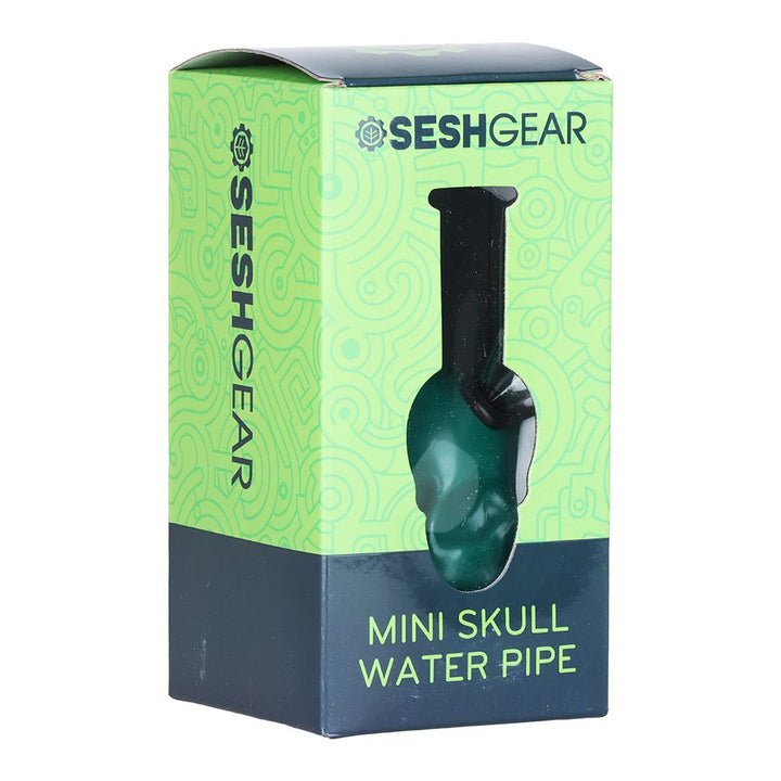 SeshGear Pastel Skull Glass Water Bong - pilotdiary